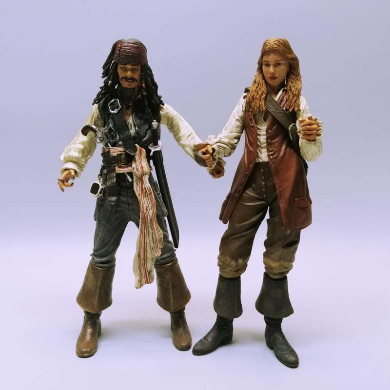 Two Original Highly Detailed Pirated of the Caribbean Figurines (12inch Bid for Both, No Boxes)