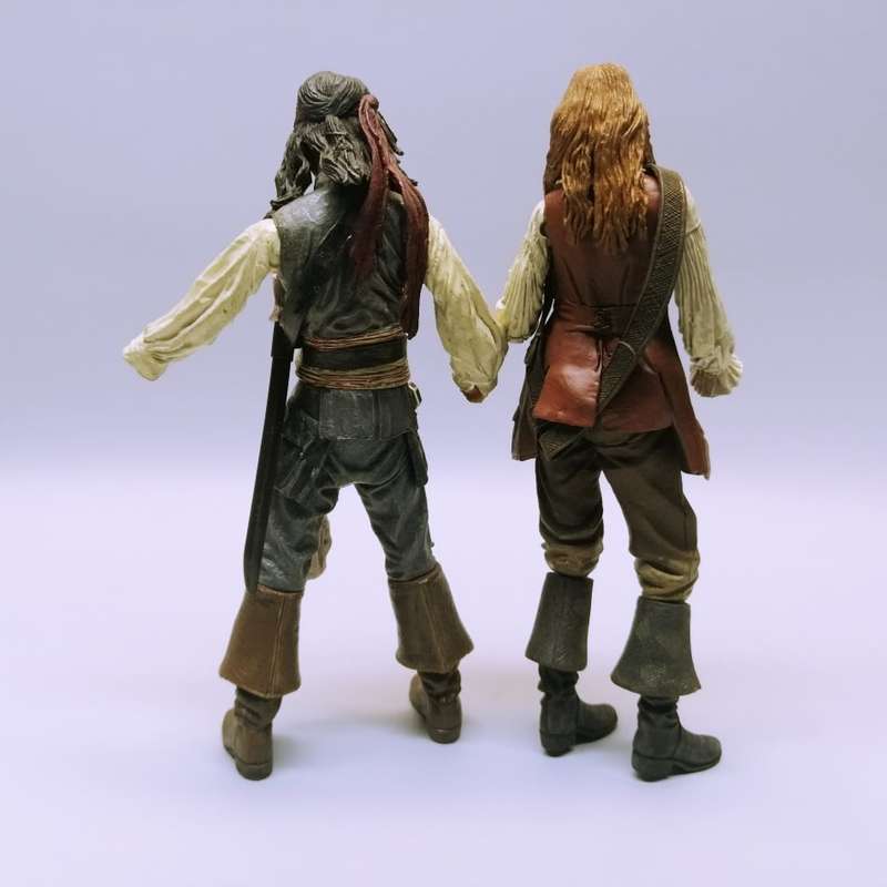 Two Original Highly Detailed Pirated of the Caribbean Figurines (12inch Bid for Both, No Boxes)