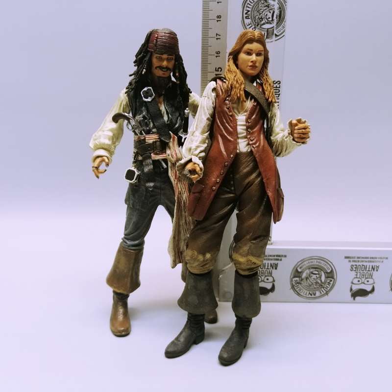 Two Original Highly Detailed Pirated of the Caribbean Figurines (12inch Bid for Both, No Boxes)