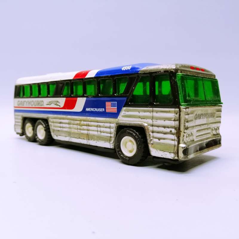 SUPER SUPER RARE!!!! Vintage 1960's Japanese Buddy L Lithographed Greyhound Tin Toy Bus!!!