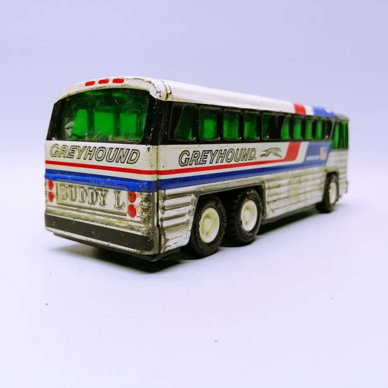 SUPER SUPER RARE!!!! Vintage 1960's Japanese Buddy L Lithographed Greyhound Tin Toy Bus!!!