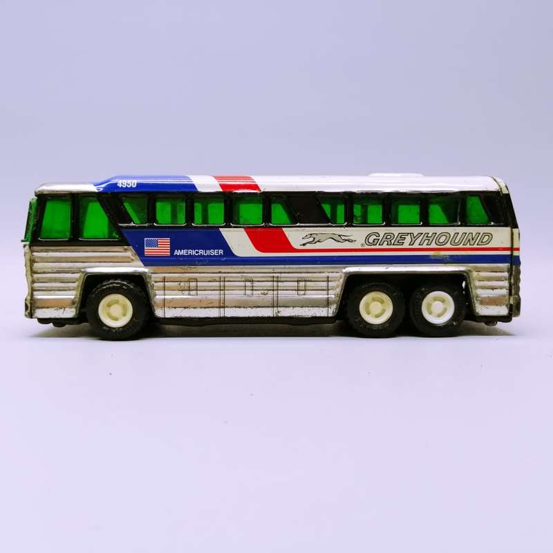 SUPER SUPER RARE!!!! Vintage 1960's Japanese Buddy L Lithographed Greyhound Tin Toy Bus!!!