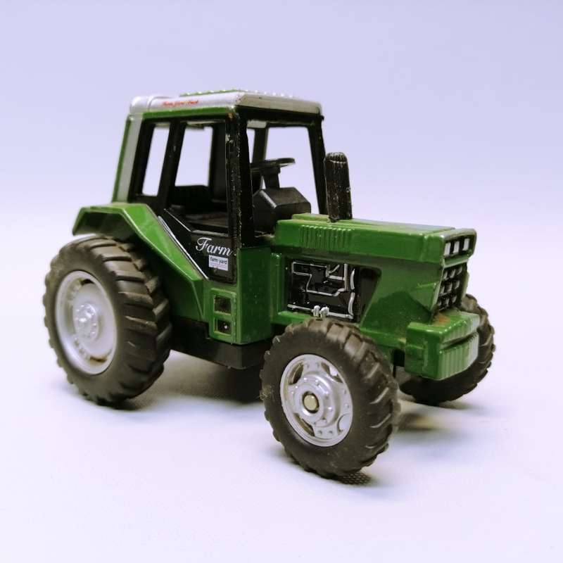Highly Detailed Die cast Metal Green Friction Toy Tractor!!!