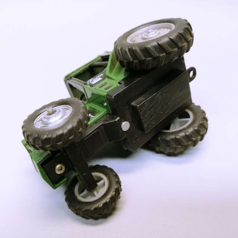 Highly Detailed Die cast Metal Green Friction Toy Tractor!!!