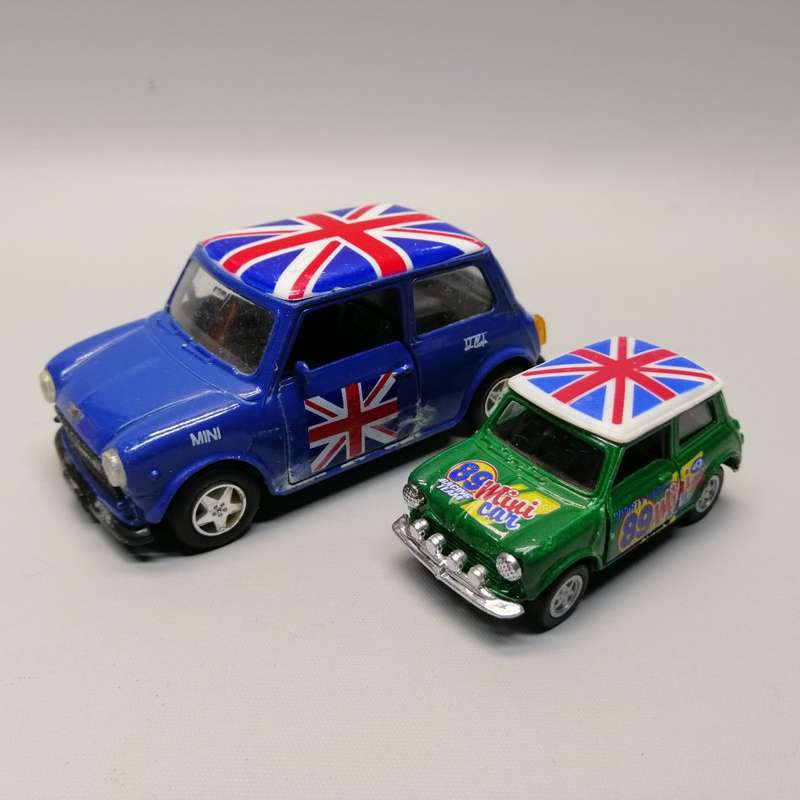 Two Original Die Cast Metal Vintage Mini Cooper UK Models!!! Bid for Both!!!