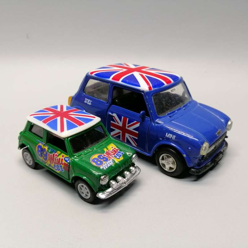Two Original Die Cast Metal Vintage Mini Cooper UK Models!!! Bid for Both!!!