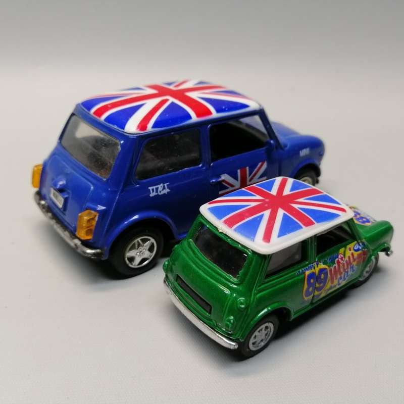 Two Original Die Cast Metal Vintage Mini Cooper UK Models!!! Bid for Both!!!