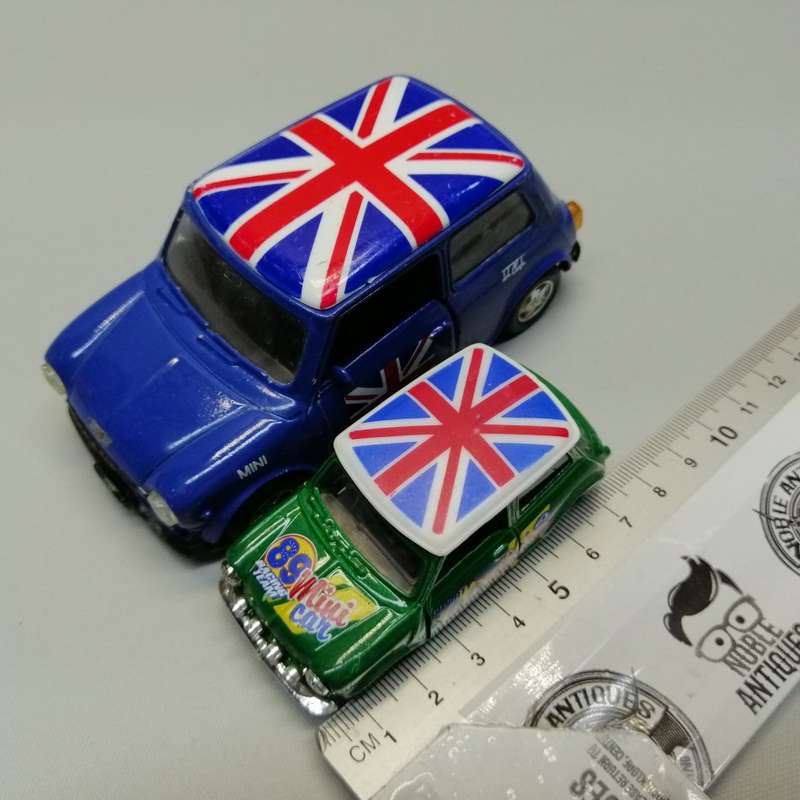 Two Original Die Cast Metal Vintage Mini Cooper UK Models!!! Bid for Both!!!