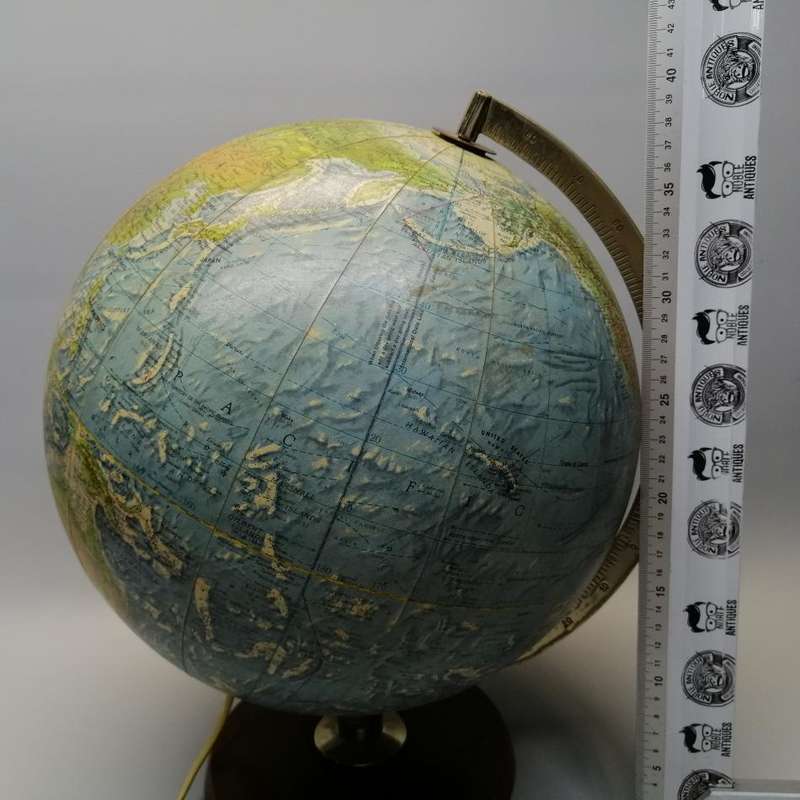 RARE!!! Large Swedish Made World Globe and Lamp!!! (Working!!!)