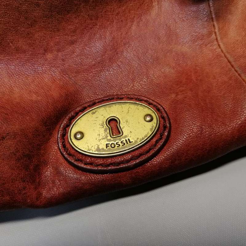 Original Fossil Brown Leather Shoulder Bag!!!