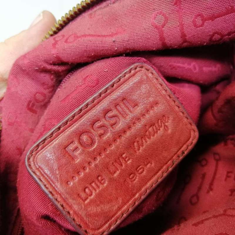Original Fossil Brown Leather Shoulder Bag!!!