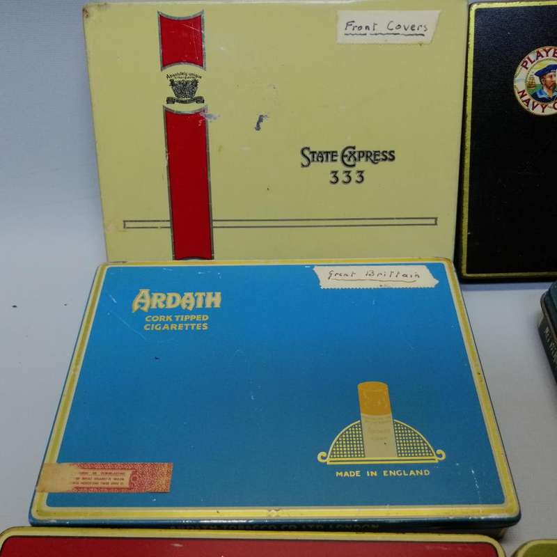 RARE!!! Vintage Cigar and Cigarette Lithographed Tins!!! (Bid for all)