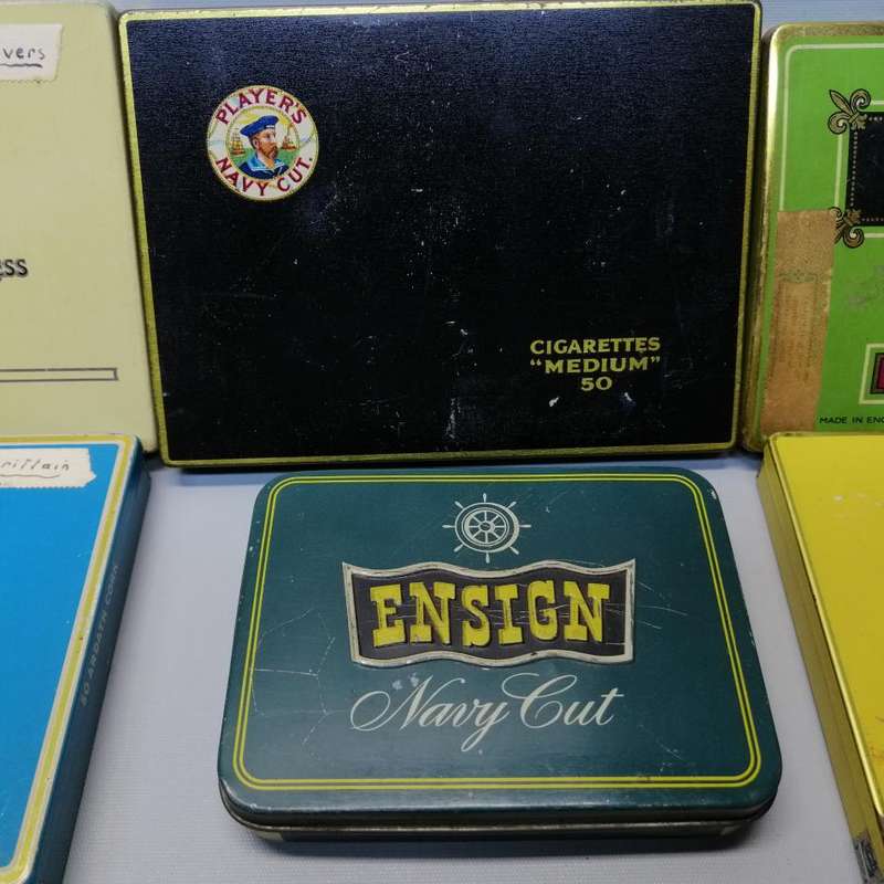 RARE!!! Vintage Cigar and Cigarette Lithographed Tins!!! (Bid for all)