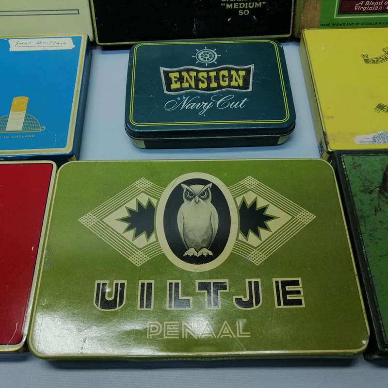 RARE!!! Vintage Cigar and Cigarette Lithographed Tins!!! (Bid for all)