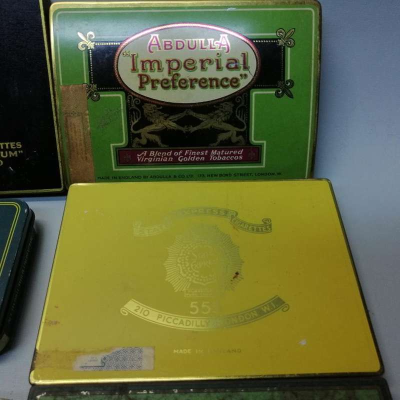 RARE!!! Vintage Cigar and Cigarette Lithographed Tins!!! (Bid for all)