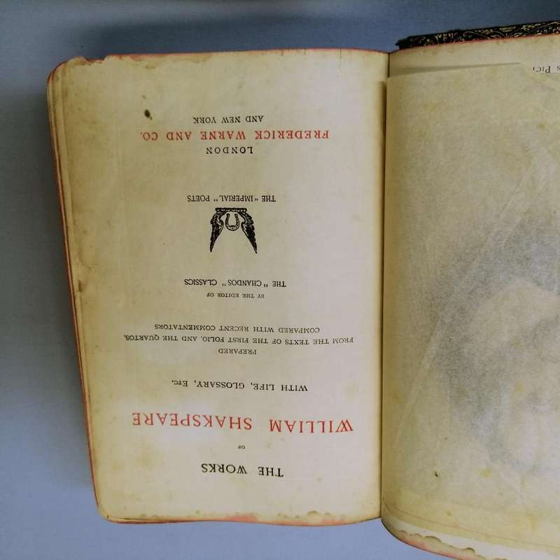 RARE!!! Antique Leather Bound Works Of William Shakespeare!!!