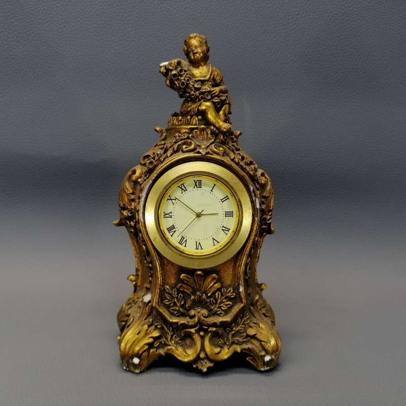 Highly Decorative Small Standing Cherub Clock!!!