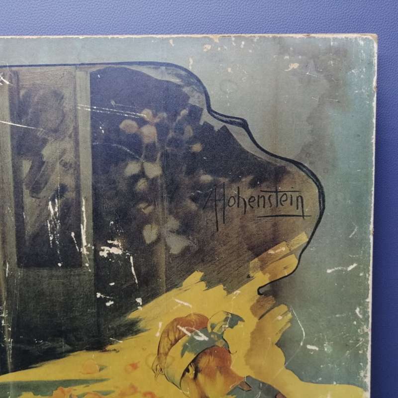Original Block Mounted Art Nouveau Print!!! (600mm x 435mm)