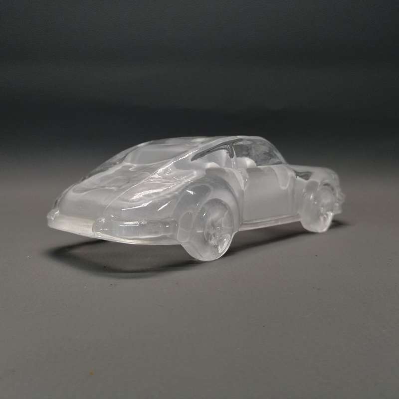 Original Frosted Glass Porsche 911 Turbo Paperweight!!!