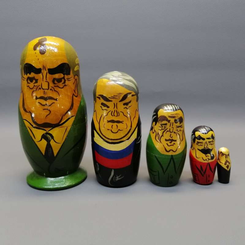 Original Hand Crafted Hand Painted 5 Level Russian Nesting Doll!!!