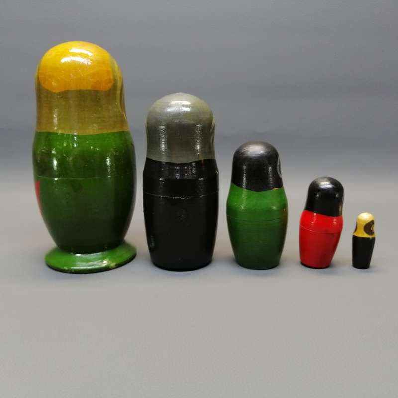 Original Hand Crafted Hand Painted 5 Level Russian Nesting Doll!!!