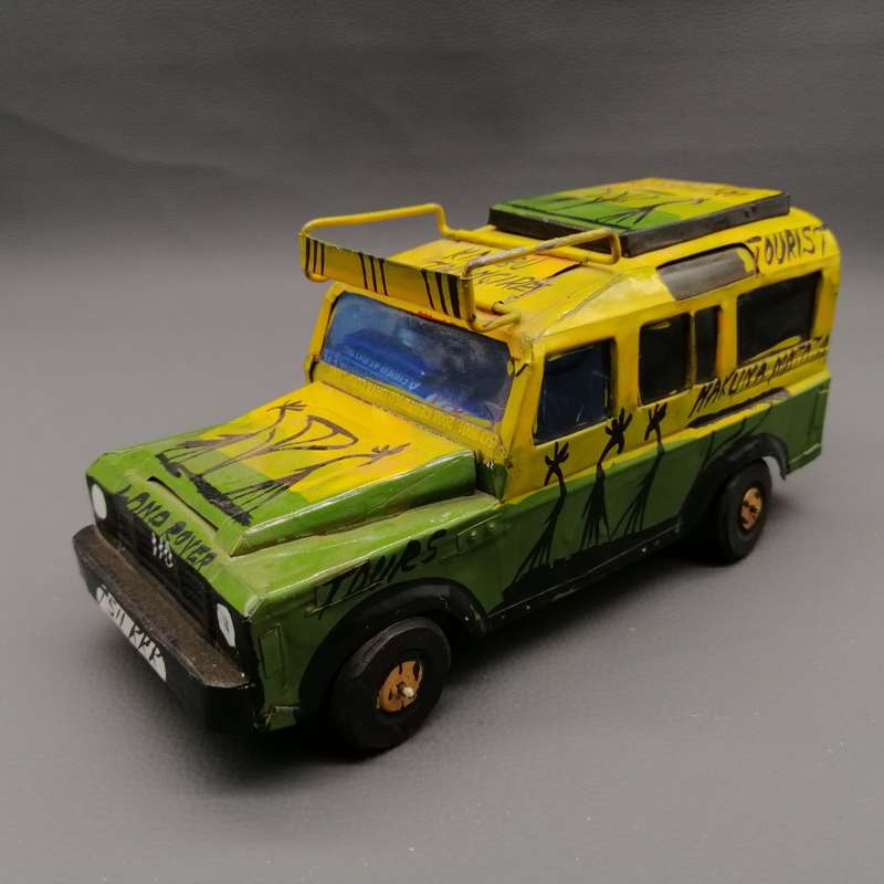 Original Hand Crafted Tin Metal Tanzanian Safari Land Rover!!!
