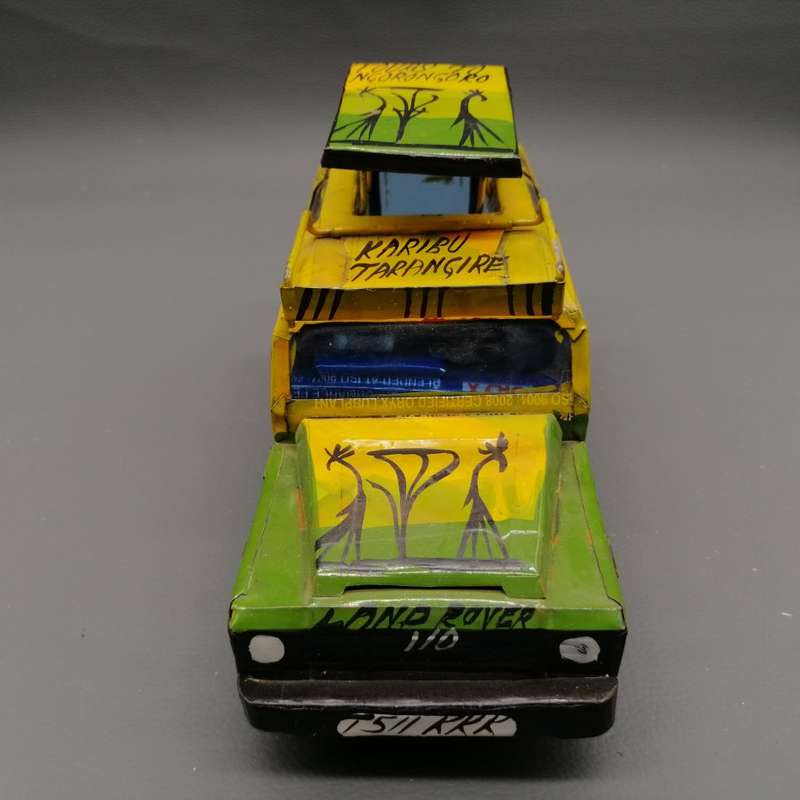 Original Hand Crafted Tin Metal Tanzanian Safari Land Rover!!!