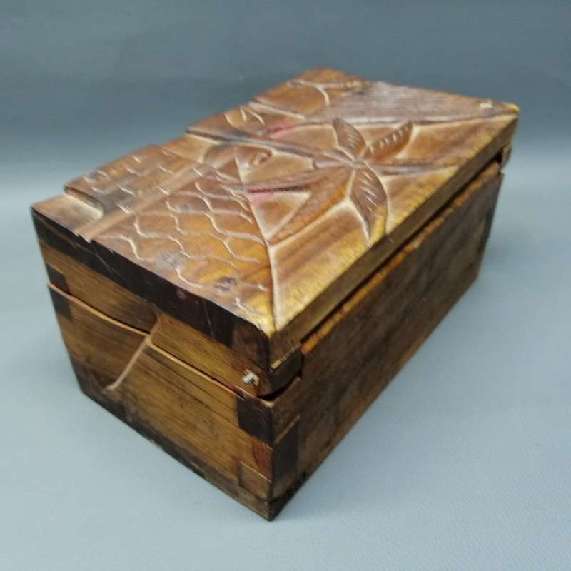 Hand Crafted Wood Jewelry Box From Zanzibar!!!
