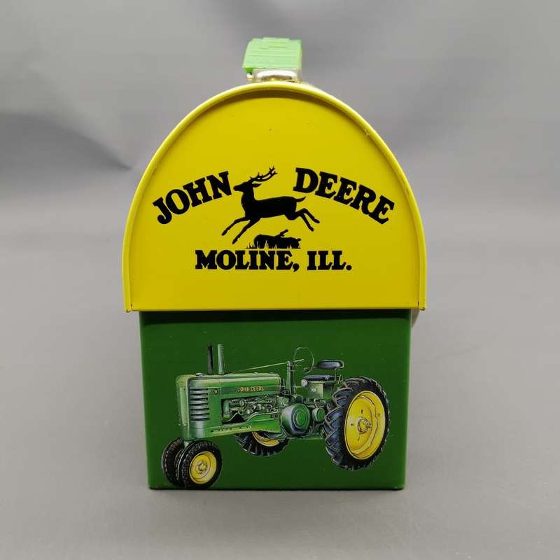 Original Lithographed Tin Metal John Deere Lunch Box!!!