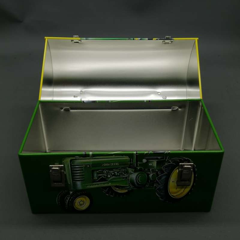 Original Lithographed Tin Metal John Deere Lunch Box!!!