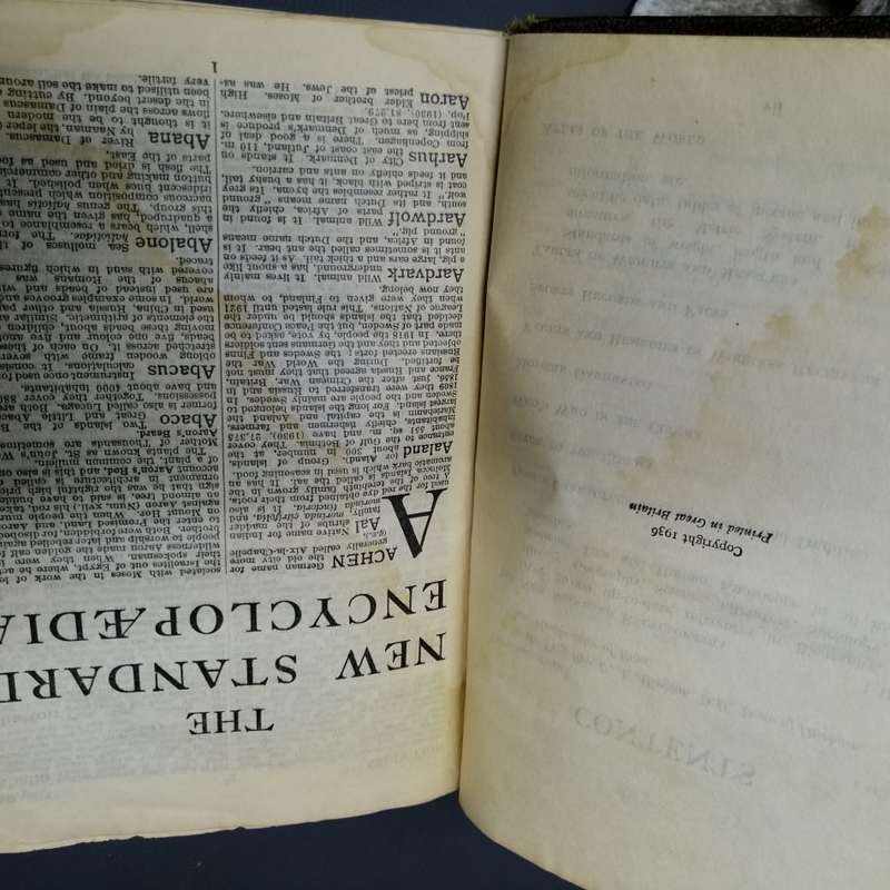 1936 The New Standard Encyclopedia and Atlas!!!