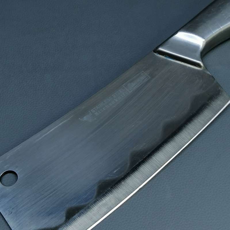 Large Stainless Steel Oriental Butchers Knife!!!