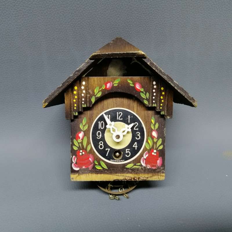 Original German Miniature Cuckoo Clock (Not Working, Parts, Spares or Restoration)