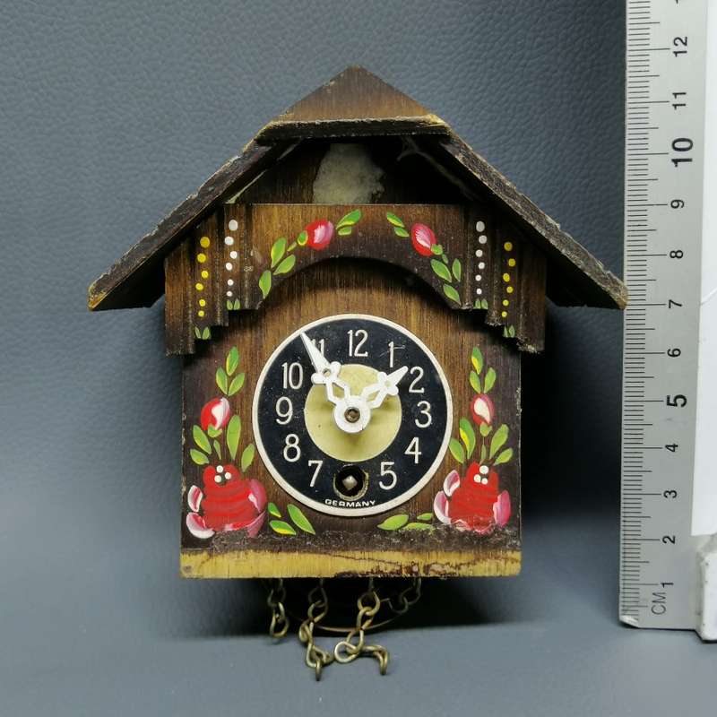 Original German Miniature Cuckoo Clock (Not Working, Parts, Spares or Restoration)