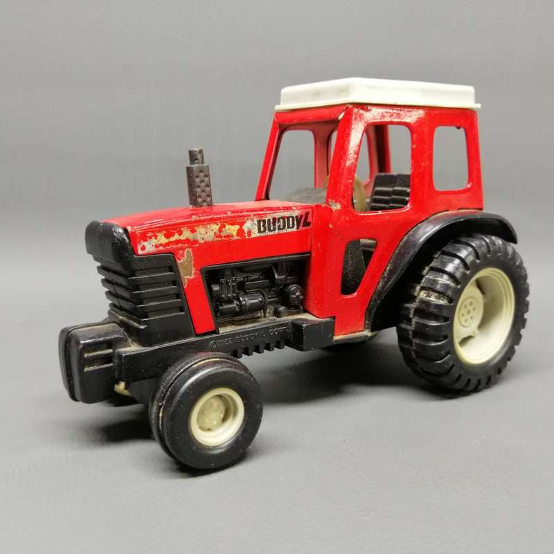 Large Original 1982 Tin and Hard Plastic Buddy L Corp Tractor!!!