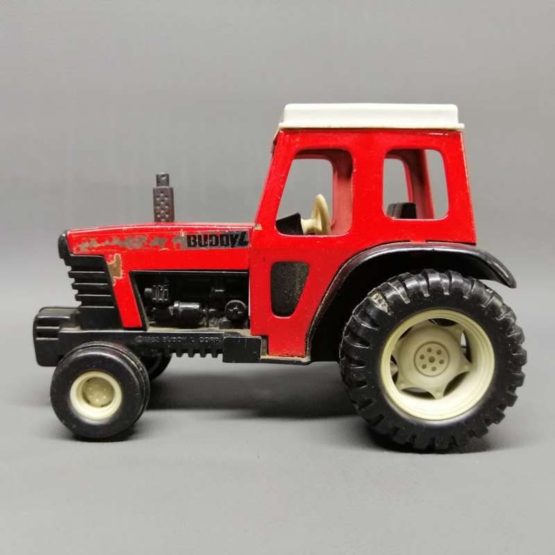 Large Original 1982 Tin and Hard Plastic Buddy L Corp Tractor!!!