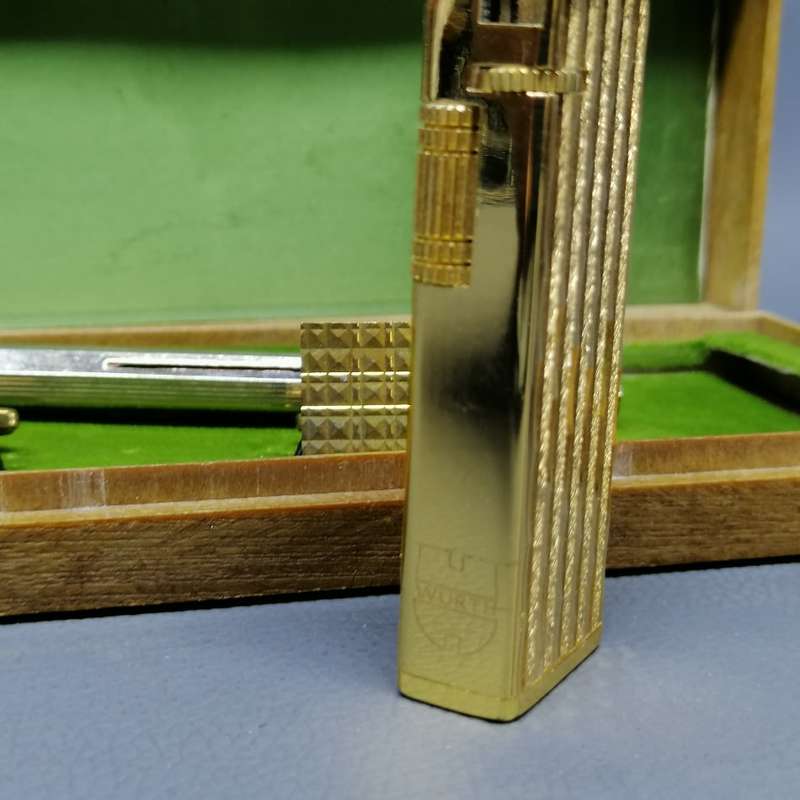Original Vintage Italian Gold Plated Multi Pen, Cufflinks and Lighter Set!!!
