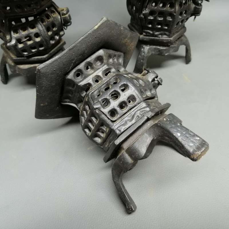 Three Original Cast Iron Oriental Lanterns!!! Bid per Item