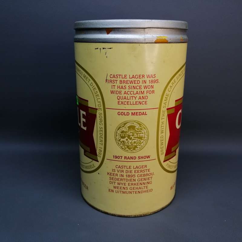 RARE!! Large Vintage Lithographed Tin Castle Lager Ice Bucket!!!