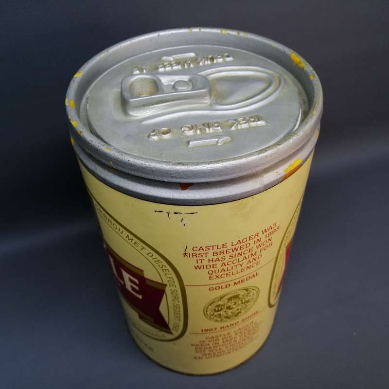 RARE!! Large Vintage Lithographed Tin Castle Lager Ice Bucket!!!