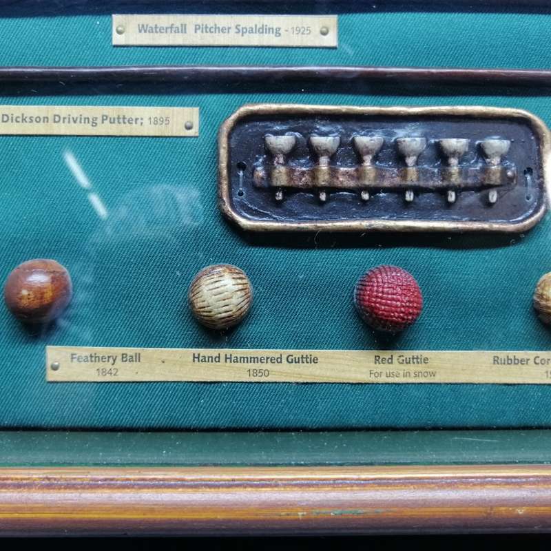 Large Hand Crafted Deep Wood Framed Behind Glass History Of Golf Montage!!!