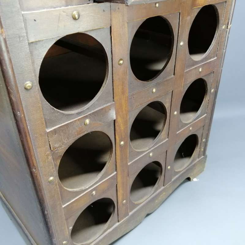 Original Hand Crafted Combination Wine Rack Drawer and Shipping Trunk Styled Cabinet!!!