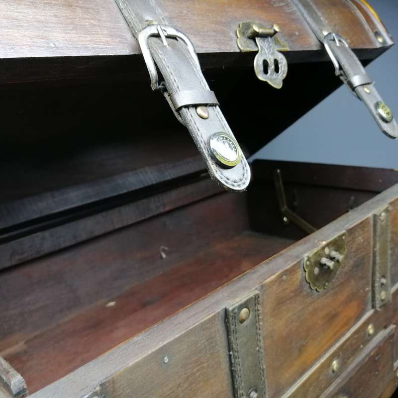 Original Hand Crafted Combination Wine Rack Drawer and Shipping Trunk Styled Cabinet!!!