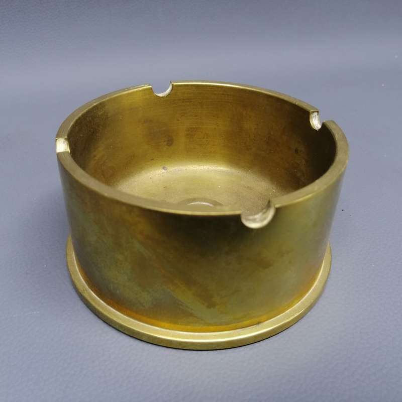Original 1972 Solid Brass 90mm Casing Ashtray!!!