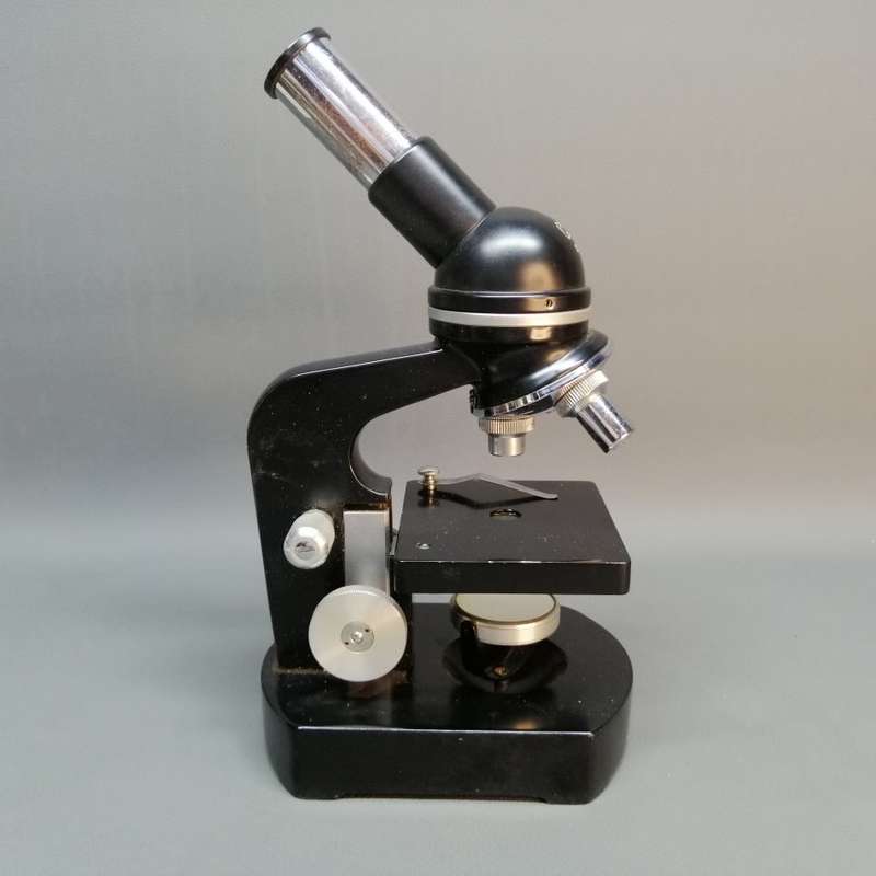 Vintage Cast Iron COC 1200X Microscope!!!