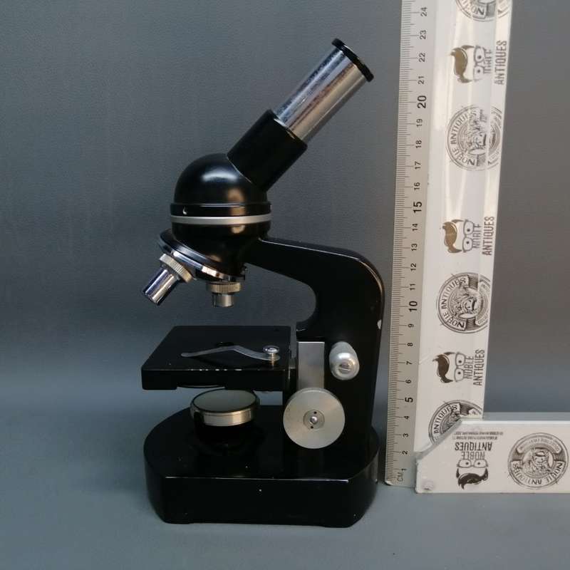 Vintage Cast Iron COC 1200X Microscope!!!