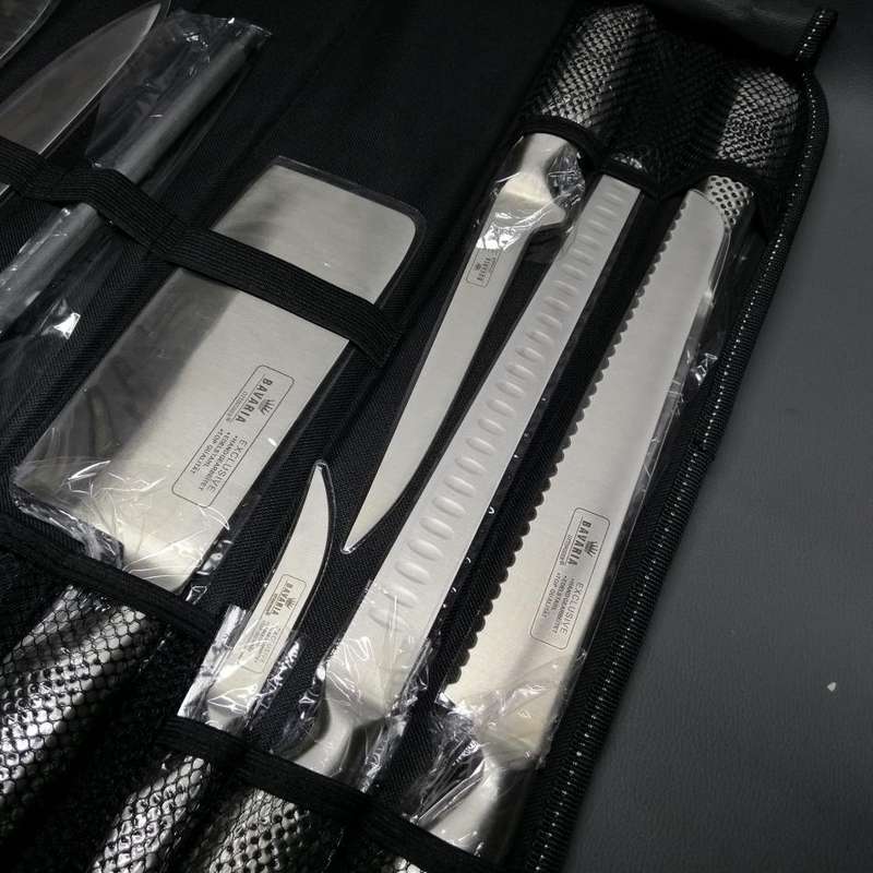 Original Ottinger Bavaria Chefs Roll Out Knife Case With Knives!!!