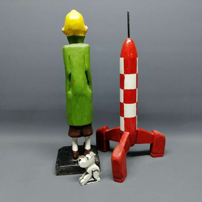 Large Tin Tin Wood Toy Collection!!!