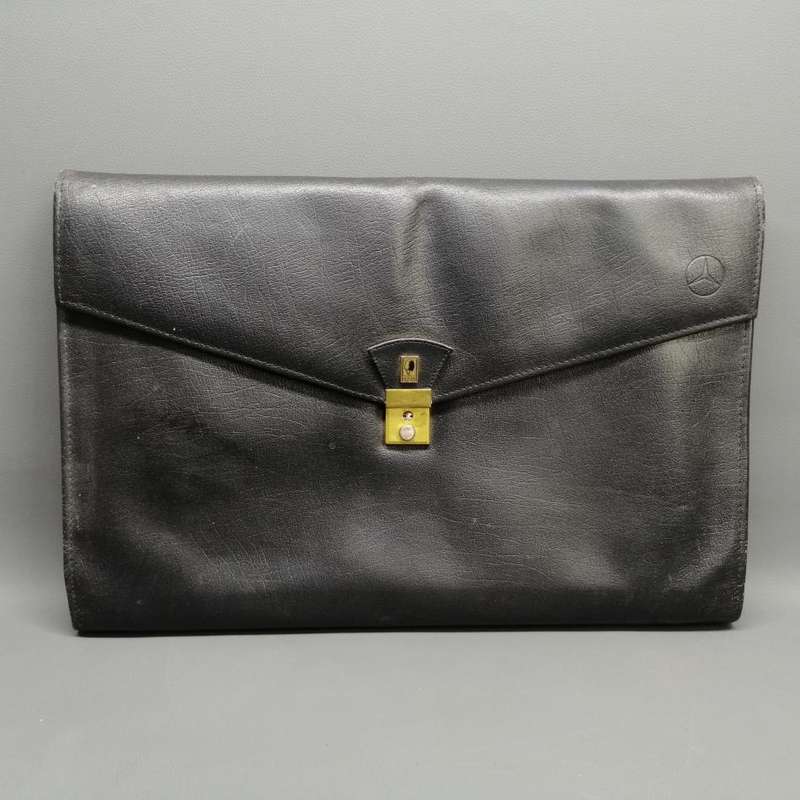 Original Genuine Leather Busby Briefcase Document Carrier Folder!!!
