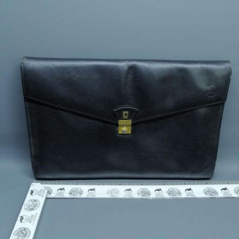 Original Genuine Leather Busby Briefcase Document Carrier Folder!!!